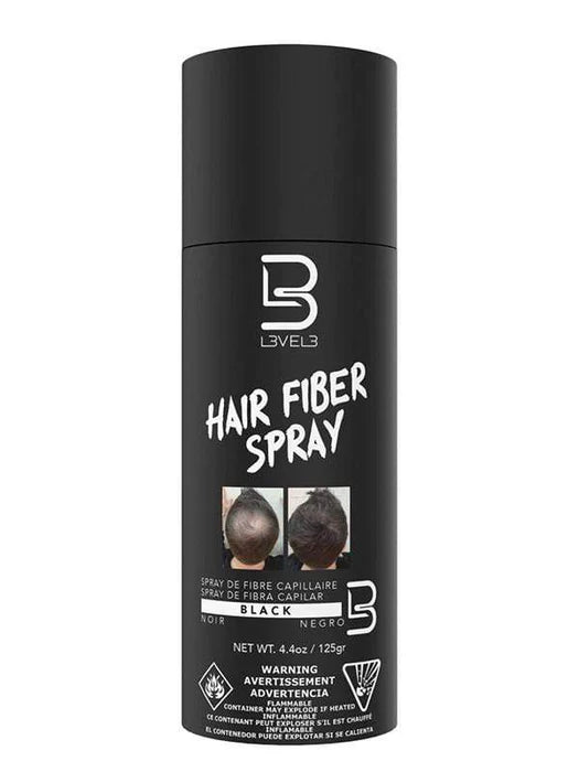 L3VEL 3 Hair Fiber Spray 4.4oz BLACK