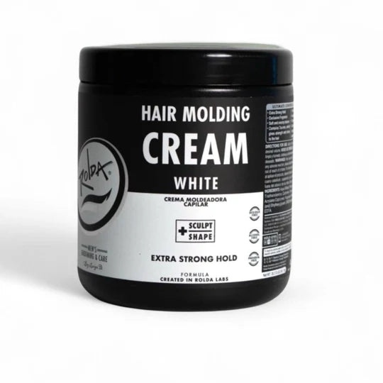 Rolda - White Hair Molding Cream | Medium-Strong Hold, Natural Finish, Medium Shine, Alcohol-free, Paraben-free