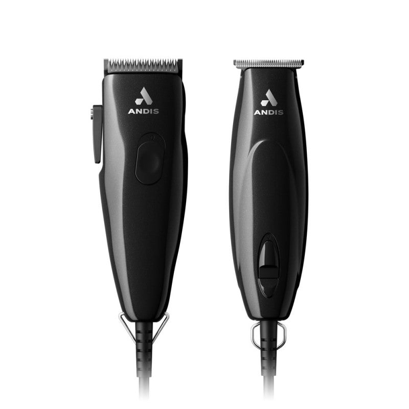 Andis PivotPro & SpeedMaster Hair Clipper and Beard Trimmer Set – Black, Professional Kit #24819 | JCAVES USA