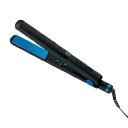 BaBylissPRO Nano Titanium Limited Edition 1" Digital Flat Iron – Black & Blue, Professional Hair Straightener | JCAVES USA