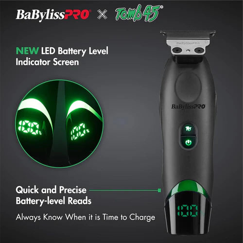 Babyliss FX Tomb45 Cordless Trimmer – Wireless Charging, Professional Hair & Beard Trimmer | JCAVES USA