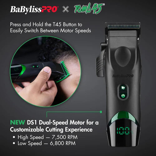 Babyliss FX Tomb45 Hair Clipper – Wireless Charging, Professional Cordless Clipper | JCAVES USA
