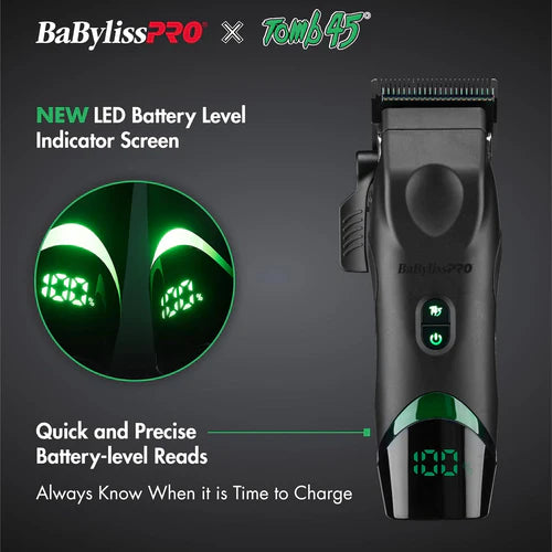 Babyliss FX Tomb45 Hair Clipper – Wireless Charging, Professional Cordless Clipper | JCAVES USA