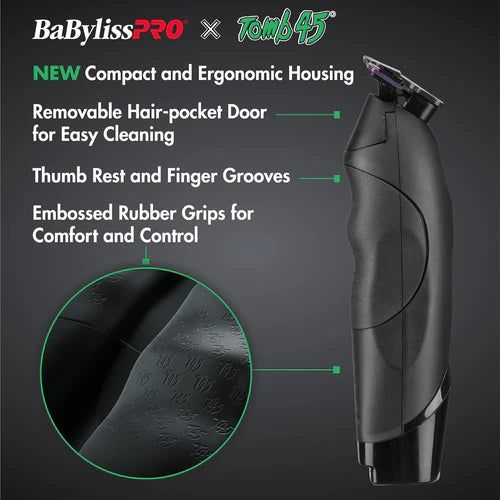 Babyliss FX Tomb45 Cordless Trimmer – Wireless Charging, Professional Hair & Beard Trimmer | JCAVES USA