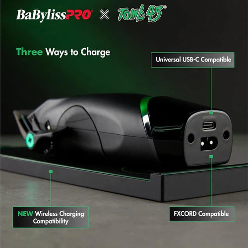 Babyliss FX Tomb45 Hair Clipper – Wireless Charging, Professional Cordless Clipper | JCAVES USA