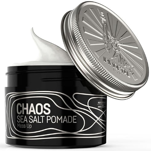 Immortal NYC Signature Sea Salt Pomade, Natural Dry Matte Look, Strong Firm Hold, Extra Volume & More Texture, Shine Free, 3.4 fl oz/100 ml (Travel Size)