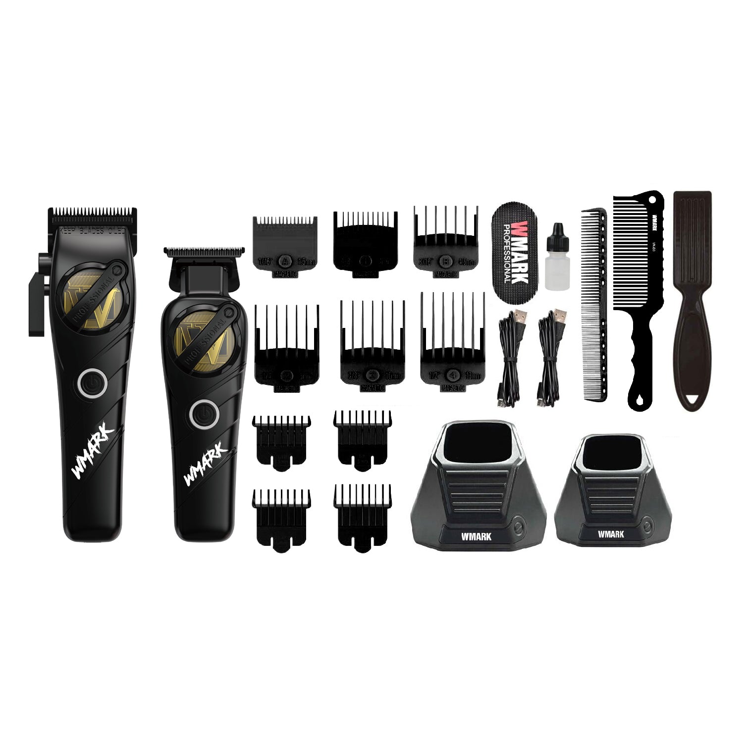 WMARK NG-8613KIT High Speed Hair Clipper Trimmer Kit ( BLACK )