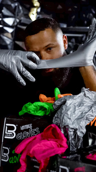 L3VEL 3 Professional Nitrile Gloves ( MIDIUM, LARGE )