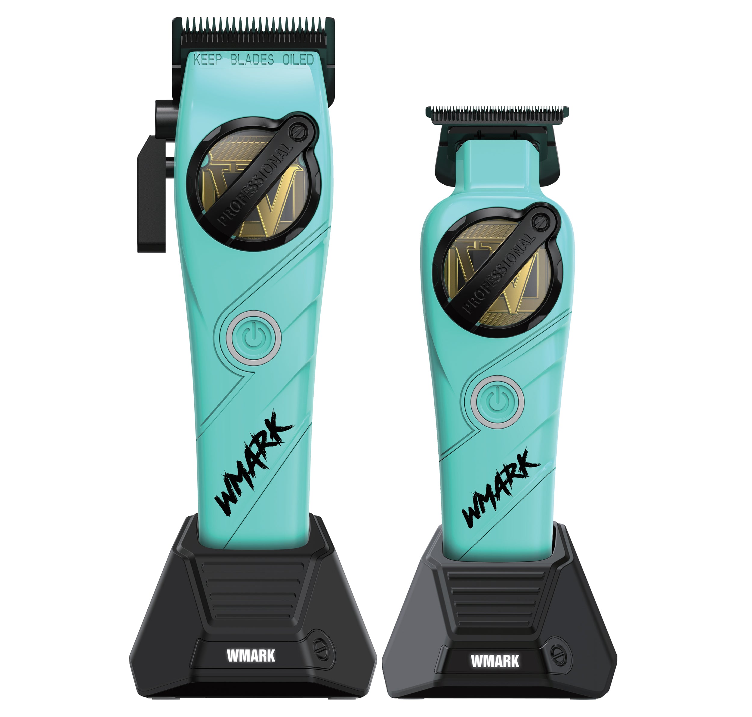 WMARK NG-8613KIT High Speed Hair Clipper Trimmer Kit ( TURQUOISE MINT )