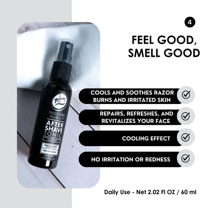 Rolda - Men's Beard Care Grooming Kit | 5-in-1 Beard Care, For Sensitive Skin, Daily Grooming Routine, Clean Beard, Restore Shine