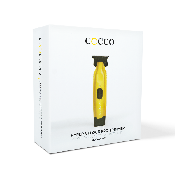 Cocco Hyper Veloce Pro Trimmer – Yellow | Professional Cordless Hair & Beard Trimmer | JCAVES USA