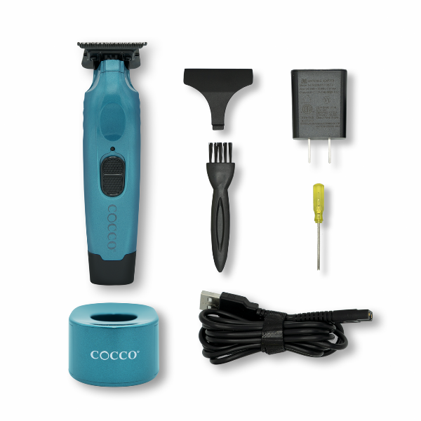 Cocco Hyper Veloce Pro Trimmer – Dark Teal | High-Precision Cordless Trimmer with Ultra-Sharp Blade | JCAVES USA