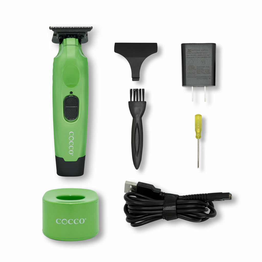 Cocco Hyper Veloce Pro Trimmer – Green | Professional Cordless Trimmer for Hair & Beard | JCAVES USA