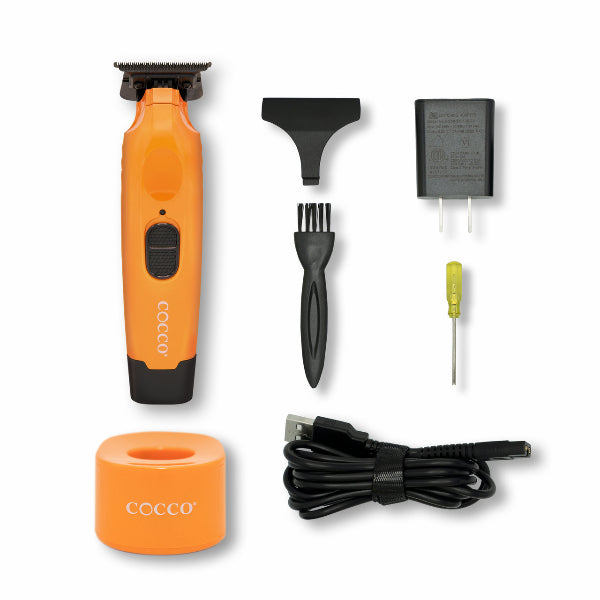 Cocco Hyper Veloce Pro Trimmer – Orange | Professional Cordless Hair & Beard Trimmer | JCAVES USA