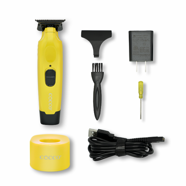 Cocco Hyper Veloce Pro Trimmer – Yellow | Professional Cordless Hair & Beard Trimmer | JCAVES USA