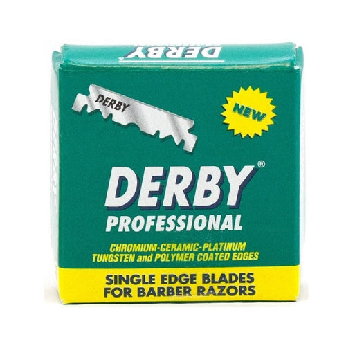 Derby Single Edge Razor Blades – 100 Pack | Professional Shaving & Barber Blades | JCAVES USA