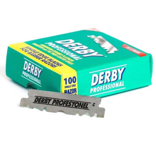 Derby Single Edge Razor Blades – 100 Pack | Professional Shaving & Barber Blades | JCAVES USA