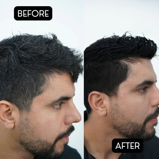 Rolda - Black Hair Pomade | Covers Grey Hairs, Medium Hold, Medium Shine, Water-based Formula, All Day Hold, Flake-free, Alcohol-free