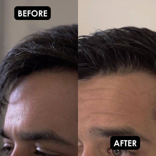 Rolda - Black Hair Styling Gel | Covers Gray Hair, Medium-Strong Hold, Medium Shine, Wet Look, Alcohol-free, Paraben-free, Flake-free