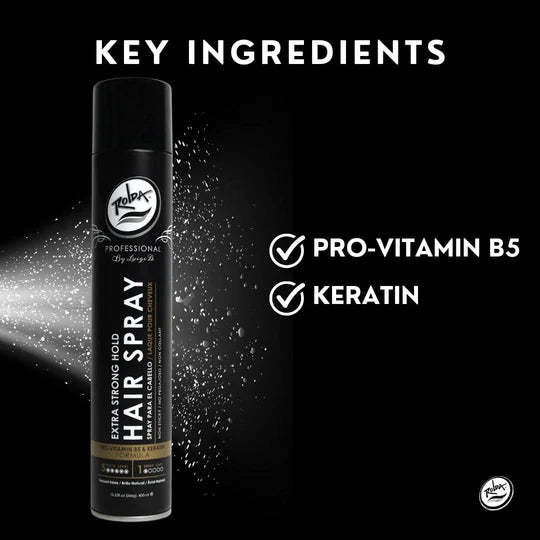 Rolda - Hair Spray Extra Strong Hold | Extra-Strong Hold, Matte Finish, Pro-Vitamin B5, Fight Moisture & Humidity, Catch Flyaway