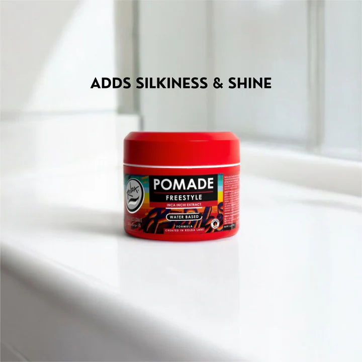 Rolda - Freestyle Hair Pomade | Water Based Formula, Medium Hold, Medium Shine, Washes Out Easily, All Day Hold, Flake-free