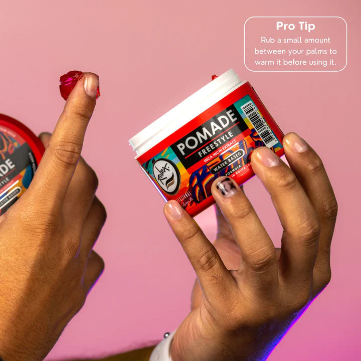 Rolda - Freestyle Hair Pomade | Water Based Formula, Medium Hold, Medium Shine, Washes Out Easily, All Day Hold, Flake-free