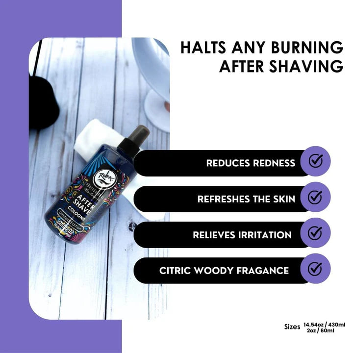 Rolda - Midnight After Shave Tonic For Men | Post Shave Tonic, Calms Irritation, Helps Heal & Clean Shaved Areas, Masculine Fragrance