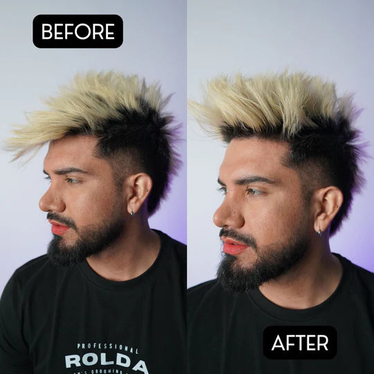 Rolda - Midnight Hair Pomade | Water Based Formula, Medium Hold, Medium Shine, Washes Out Easily, All Day Hold, Flake-free