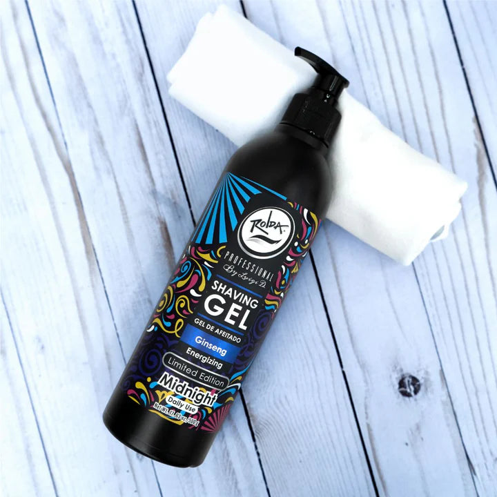 Rolda - Midnight Ginseng Shaving Gel For Sensitive Skin | No Bump Shave Gel, Mess-free Application, Anti-Aging, Fight Razor Burn, Smooth Shave