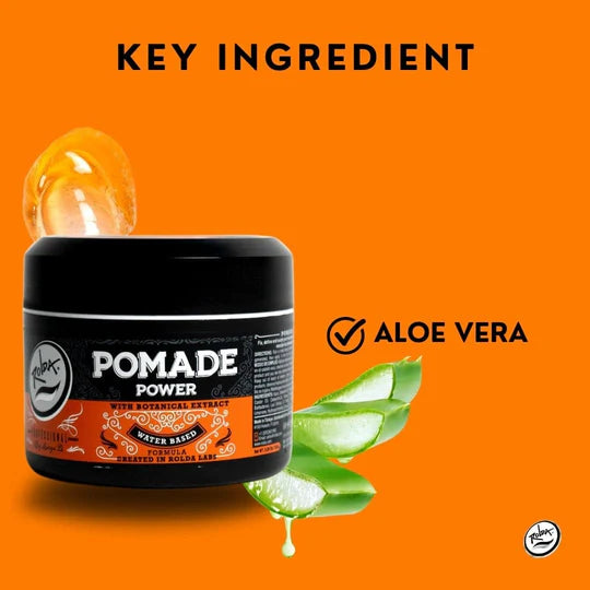 Rolda - Power Hair Pomade | Water Based Formula, High Hold, High Shine, Edge Control Gel, Flake-free, Alcohol-free, Residue-free