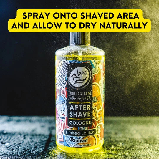 Rolda - Sunset After Shave Tonic For Men | Post Shave Tonic, Calms Irritation, Helps Heal & Clean Shaved Areas, Masculine Fragrance