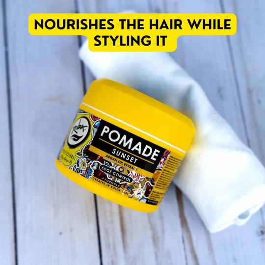Rolda - Sunset Hair Pomade | Water Based Formula, Medium Hold, Medium Shine, Washes Out Easily, All Day Hold, Flake-free