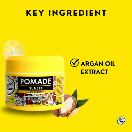 Rolda - Sunset Hair Pomade | Water Based Formula, Medium Hold, Medium Shine, Washes Out Easily, All Day Hold, Flake-free