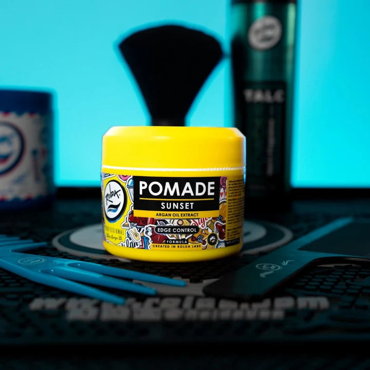 Rolda - Sunset Hair Pomade | Water Based Formula, Medium Hold, Medium Shine, Washes Out Easily, All Day Hold, Flake-free