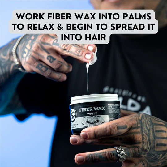 Rolda - White Hair Fiber Wax | Add Volume & Texture, Medium Hold, Semi Matte Finish, Hybrid Formula, Residue-free, Alcohol-free