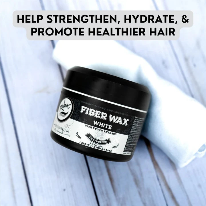 Rolda - White Hair Fiber Wax | Add Volume & Texture, Medium Hold, Semi Matte Finish, Hybrid Formula, Residue-free, Alcohol-free