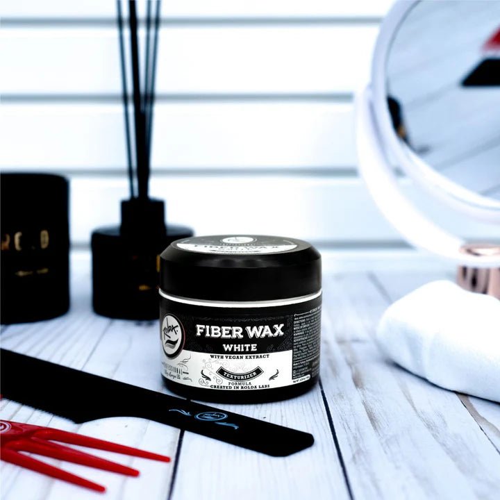 Rolda - White Hair Fiber Wax | Add Volume & Texture, Medium Hold, Semi Matte Finish, Hybrid Formula, Residue-free, Alcohol-free