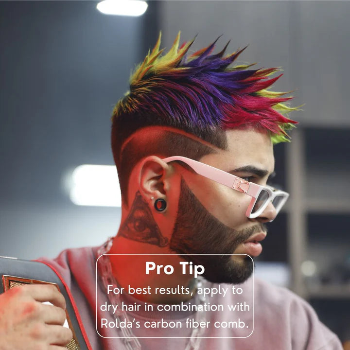 Rolda - White Hair Fiber Wax | Add Volume & Texture, Medium Hold, Semi Matte Finish, Hybrid Formula, Residue-free, Alcohol-free