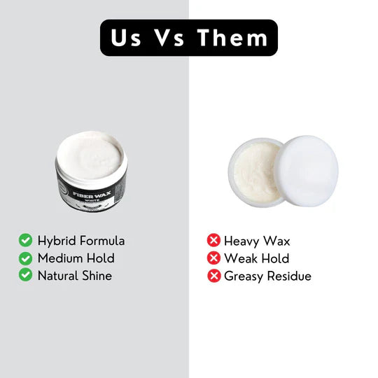 Rolda - White Hair Fiber Wax | Add Volume & Texture, Medium Hold, Semi Matte Finish, Hybrid Formula, Residue-free, Alcohol-free