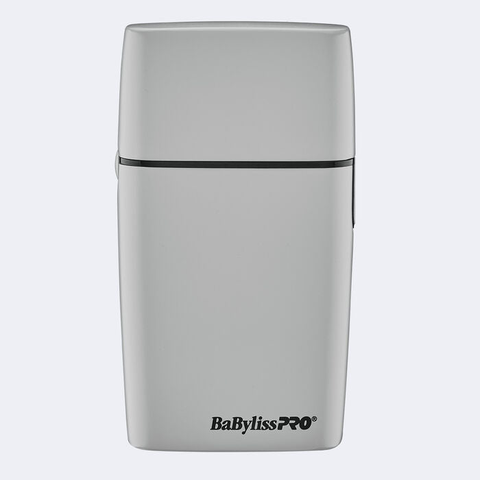 BaBylissPRO FOILFX02 Limited Edition All-Metal Double-Foil Shaver – Grey, Professional Cordless Grooming Tool | JCAVES USA