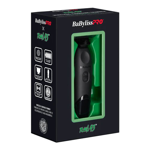 Babyliss FX Tomb45 Cordless Trimmer – Wireless Charging, Professional Hair & Beard Trimmer | JCAVES USA