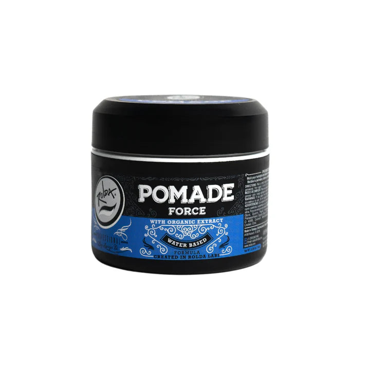 Rolda - Force Hair Pomade | Water Based Formula, Medium Hold, Medium Shine, Washes Out Easily, All Day Hold, Flake-free, Alcohol-free