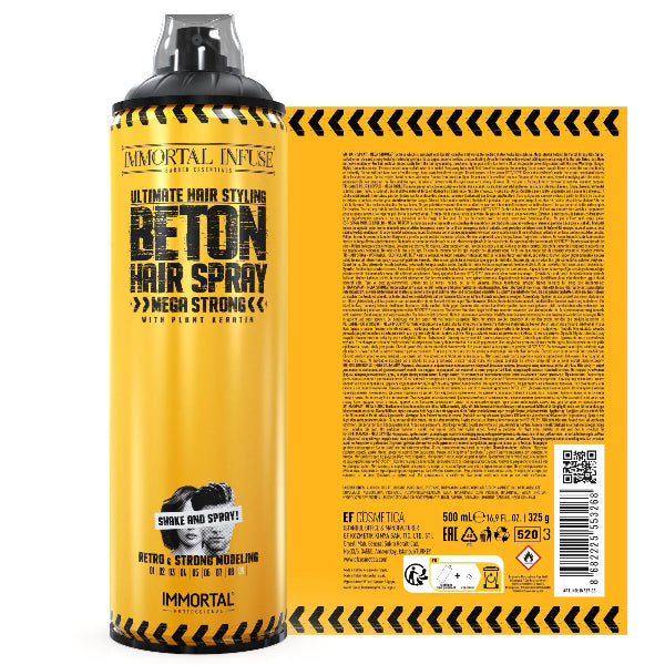 Beton Mega Strong Hair Spray – Matte Dry Look, Plant Keratin, 500ml, Professional Hold | JCAVES USA