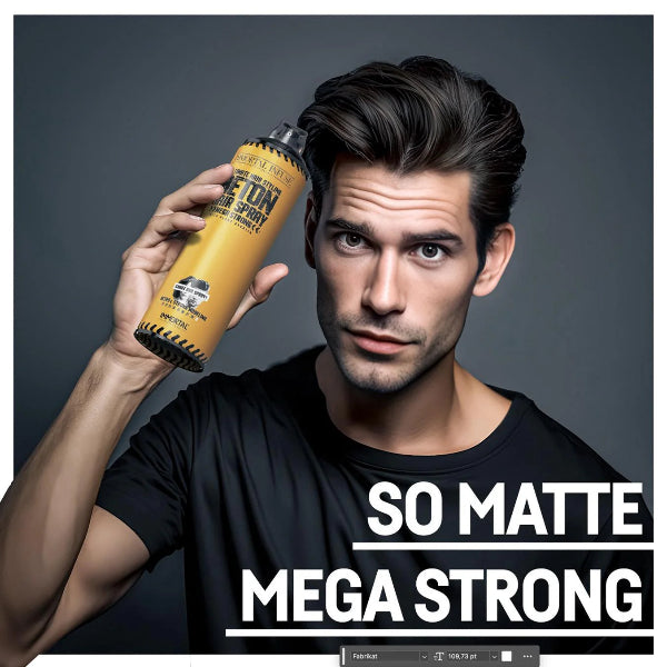 Beton Mega Strong Hair Spray – Matte Dry Look, Plant Keratin, 500ml, Professional Hold | JCAVES USA