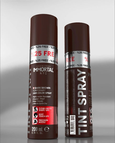 IMMORTAL NYC 'Tempray Hair Coloring/Enhancement Tint spray' 250ml (BROWN)