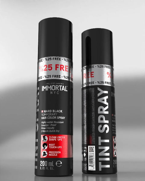 IMMORTAL NYC Tempray Hair Coloring & Enhancement Tint Spray – 250ml Black | Instant Hair Color & Touch-Up | JCAVES USA