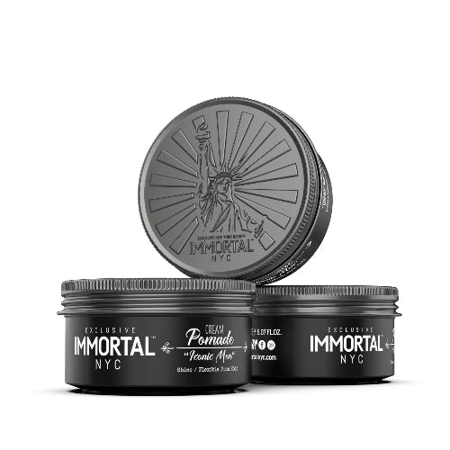 Immortal NYC Cream Pomade – Iconic Man | Long-Lasting Hold & Natural Shine | JCAVES USA