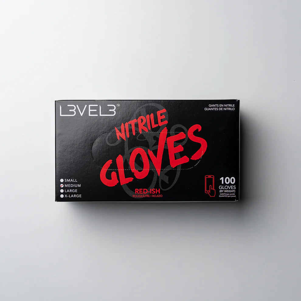 L3VEL3  Professional Nitrile Gloves RED
