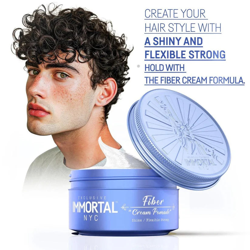 Immortal NYC Creative Fiber Wax | Strong Hold & Flexible Styling for Men | JCAVES USA