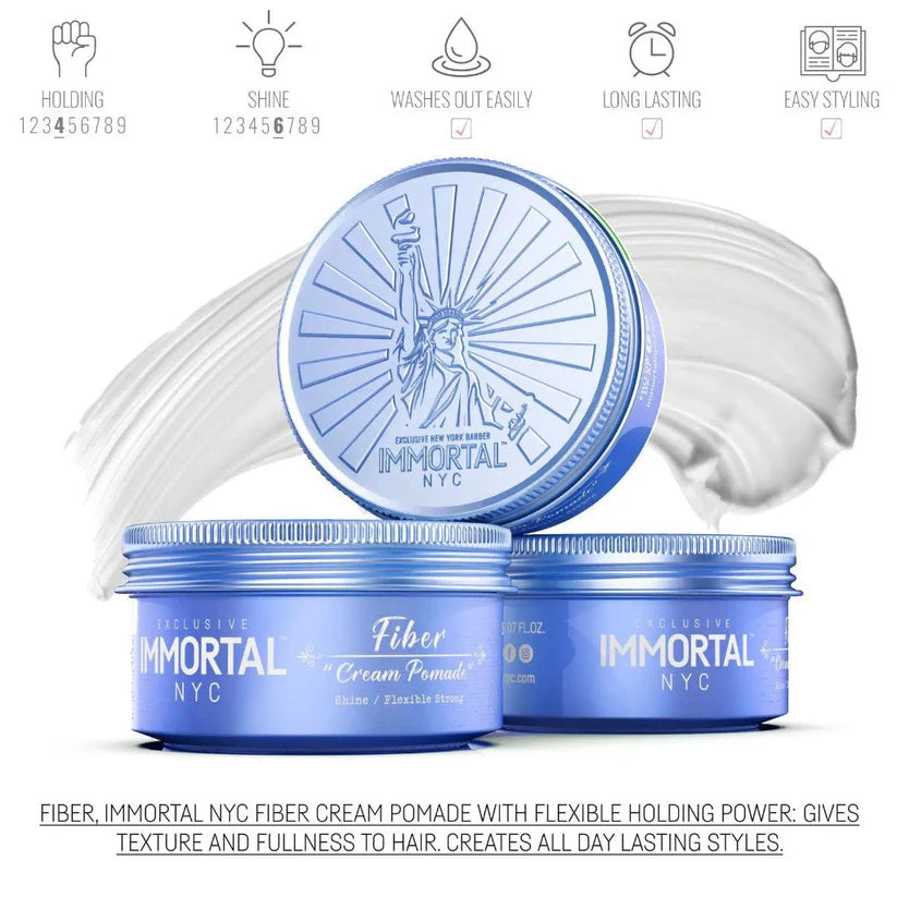 Immortal NYC Creative Fiber Wax | Strong Hold & Flexible Styling for Men | JCAVES USA